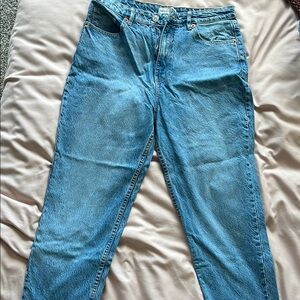Zara Blue Straight Leg Jeans Classic Style
